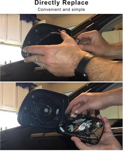 Left Driver Side Mirror Replacement Fit for Ford Edge Lincoln MKX 2011-2015, Rear View Mirror Glass with Power Heated & Blind Spot in Saudi Arabia