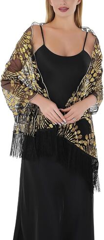 Shawls and Wraps for Evening Dresses Sparkly Butterfly Sequin Sheer Shawl Wraps for Women Wedding Gifts in Saudi Arabia