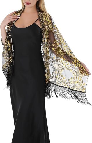 Shawls and Wraps for Evening Dresses Sparkly Butterfly Sequin Sheer Shawl Wraps for Women Wedding Gifts in Saudi Arabia