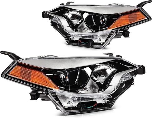 ECCPP Headlight Assembly Set Fit 2014-2016 for Toyota Corolla Base/CE/C/LE Eco/LE/L/S Plus/S/Special Edition Sedan 4-Door Pair Headlamps OE:TO2502216 in Saudi Arabia