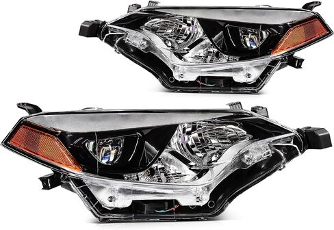 ECCPP Headlight Assembly Set Fit 2014-2016 for Toyota Corolla Base/CE/C/LE Eco/LE/L/S Plus/S/Special Edition Sedan 4-Door Pair Headlamps OE:TO2502216 in Saudi Arabia