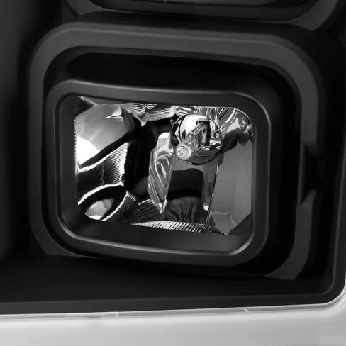 AKKON - Fits 2007-2014 GMC Yukon XL 1500 2500 [LED C-Tube DRL] Projector Black Headlights Headlamp Pair Driver+Passenger in Saudi Arabia