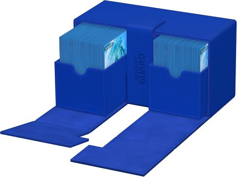 Ultimate Guard Flip 'n' Tray 100+، حافظة سطح السفينة لـ 100 بطاقة TCG مزدوجة الأكمام + صينية النرد، أخضر، إغلاق مغناطيسي مستقل وبطانة من الألياف الدقيقة in Saudi Arabia
