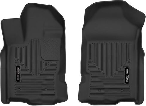 Husky Liners X-act Contour Floor Mats | Fits 2019-2023 Ford Ranger SuperCrew & SuperCab | Front Row, 2-pc Black - 54701 in Saudi Arabia