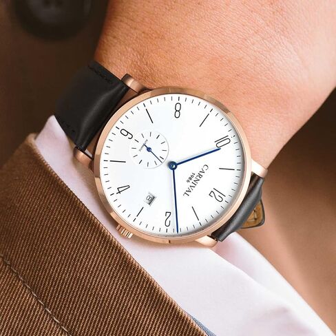 Carnival Automatic Mechanical Men Watch Simple Dial White in Saudi Arabia