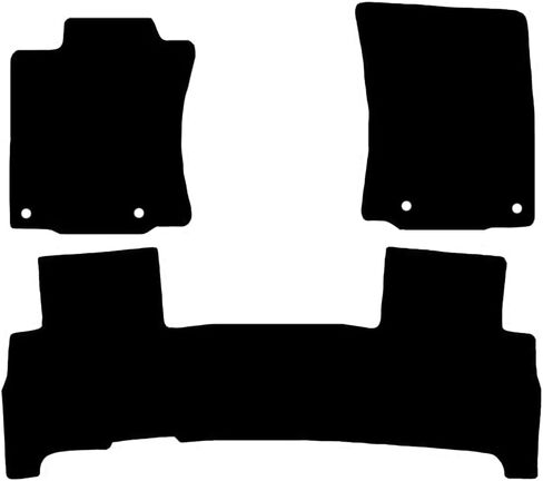 Custom Fit 4 Piece Carpet Floor Mats Compatible with 2013-2024 Toyota 4Runner - Black in Saudi Arabia