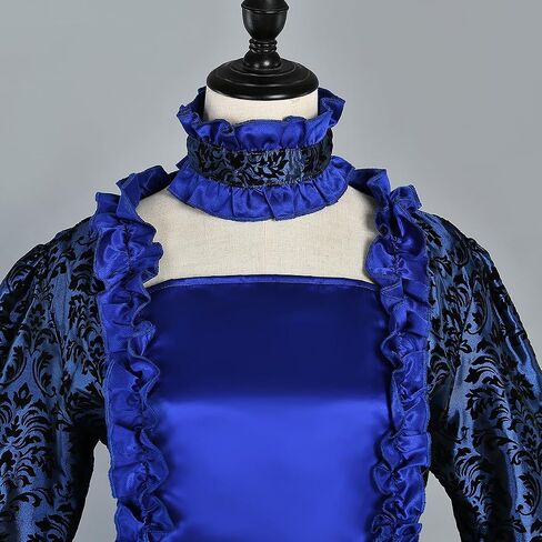 18th Century Rococo Floral Pattern Victorian Dress for Women Renaissance Costume Historical Period Masquerade Themed Clothing in Kuwait
