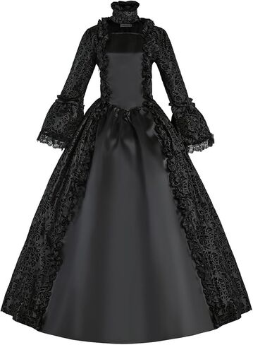 فستان فيكتوري بنمط روكوكو من القرن الثامن عشر للنساء زي عصر النهضة ملابس تنكرية في الفترة التاريخية in Kuwait