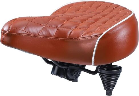 Extra Wide Comfortable Beach Cruiser Bike Seat with Suspension,Ideal Bike Seats for Tall and Burly Figure People,Electra Bike Seat Replacement for Strong Men and Beautiful Women. in Kuwait