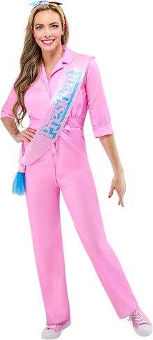 Rubies Womens President Barbie Costume Jumpsuit With Headband and Sash in Saudi Arabia