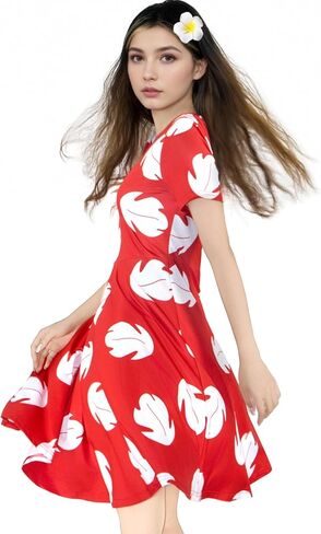 Lilo Costume Women Bo Peep Costumes Blue Dog Dress Hawaiian Flared Dresses Halloween Adult Cartoon Cosplay Outfit in Kuwait