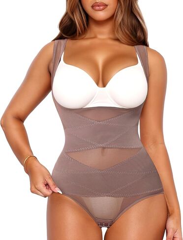 Body Shaper Tummy Control Shapewear Bodysuit for Women Snatched Waist Trainer Butt Lift Faja Body Suit in Kuwait