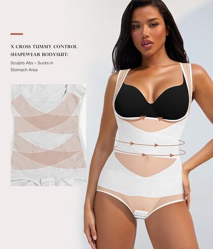 بدلة الجسم المشكل للتحكم في البطن للنساء، بدلة الجسم فاجا لتدريب الخصر وشد المؤخرة in Kuwait