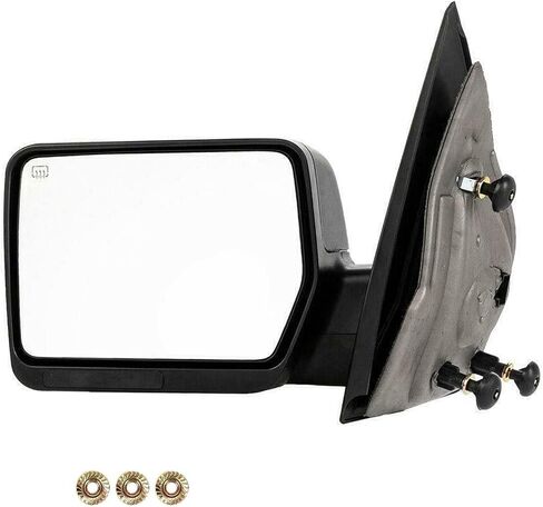 مرآة سحب جانبية للطاقة للجانب الأيمن (جانب الركاب) RH لـ 2004 2005 2006 2007 2008 Ford F150 مرآة الرؤية الخلفية اليدوية قابلة للطي يدويًا ساخنة in Kuwait