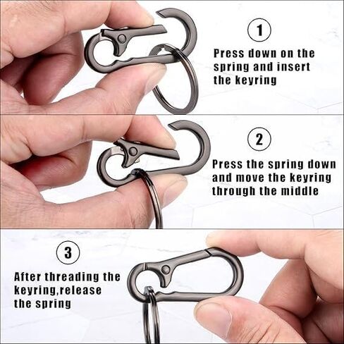 1 Pack Metal Keychains Keyring Key Chain Ring Clip Holder Organizer for Home Car Keys Key Finder Women Men in Saudi Arabia