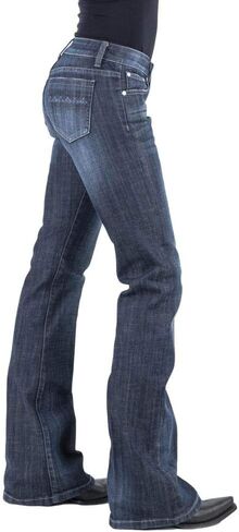 Stetson Women's 816 Classic Bootcut Jeans Blue 12 REG in Saudi Arabia