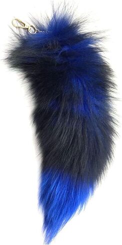 Fur Tail Keychain, Racoon Fox Tail Keyrings, Furry Fox Wolf Cosplay Costumes Tails Handbags Accessories Gifts in Saudi Arabia