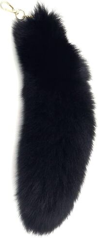 Fur Tail Keychain, Racoon Fox Tail Keyrings, Furry Fox Wolf Cosplay Costumes Tails Handbags Accessories Gifts in Saudi Arabia