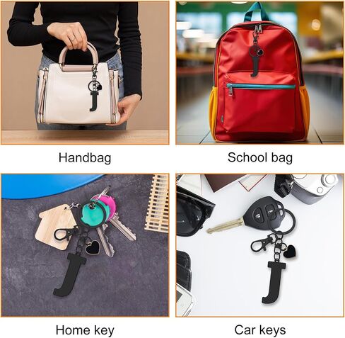 Oubaka Alphabet Initial Letter Keychain,Letter A-Z Keychain with Heart for Handbag Car Key Bag Keyring Christmas Gifts in Saudi Arabia