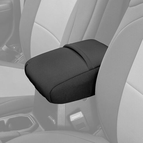 غطاء وحدة التحكم المركزية من النيوبرين Diver Down - يناسب Jeep 2018-2023 Wrangler JL & Gladiator JT - غطاء وحدة التحكم Jeep - لا يحرق مرفقك - مقاس محكم مخصص - وسادة مسند ذراع إسفنجية مريحة (أسود) in Kuwait
