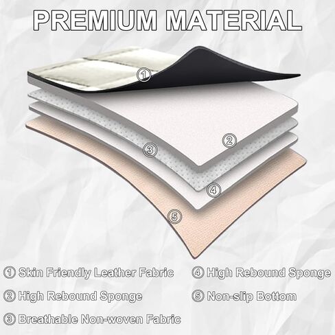 Car Seat Covers Fit for Hyundai Kona 2018-2024, 3D Waist Support & Premium Nappa Leather,Waterproof,Scratch-Resistant(Black Off-White, Full Set with Pillow) in Saudi Arabia