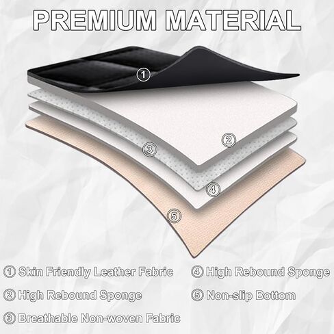 Car Seat Covers Fit for Hyundai Kona 2018-2024, 3D Waist Support & Premium Nappa Leather,Waterproof,Scratch-Resistant(Black Off-White, Full Set with Pillow) in Saudi Arabia