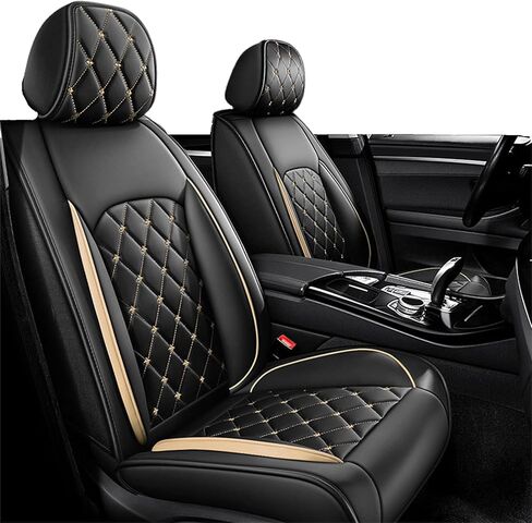 غطاء مقعد السيارة مصنوع من جلد البولي يوريثان مناسب خصيصًا لسيارة Mitsubishi Outlander/Outlander Sport 2011-2023 2024 واقيات وسادة المقعد المصنوعة من الجلد الصناعي المقاومة للماء والقابلة للتنفس (مجموعة كاملة من 5 مقاعد، أسود) in Kuwait