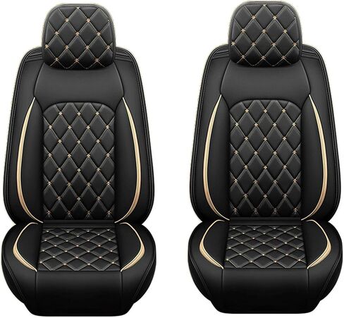 غطاء مقعد السيارة مصنوع من جلد البولي يوريثان مناسب خصيصًا لسيارة Mitsubishi Outlander/Outlander Sport 2011-2023 2024 واقيات وسادة المقعد المصنوعة من الجلد الصناعي المقاومة للماء والقابلة للتنفس (مجموعة كاملة من 5 مقاعد، أسود) in Kuwait