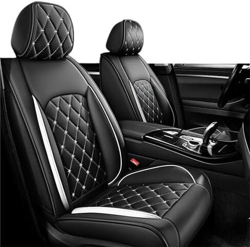 غطاء مقعد السيارة مصنوع من جلد البولي يوريثان مناسب خصيصًا لسيارة Mitsubishi Outlander/Outlander Sport 2011-2023 2024 واقيات وسادة المقعد المصنوعة من الجلد الصناعي المقاومة للماء والقابلة للتنفس (مجموعة كاملة من 5 مقاعد، أسود) in Kuwait