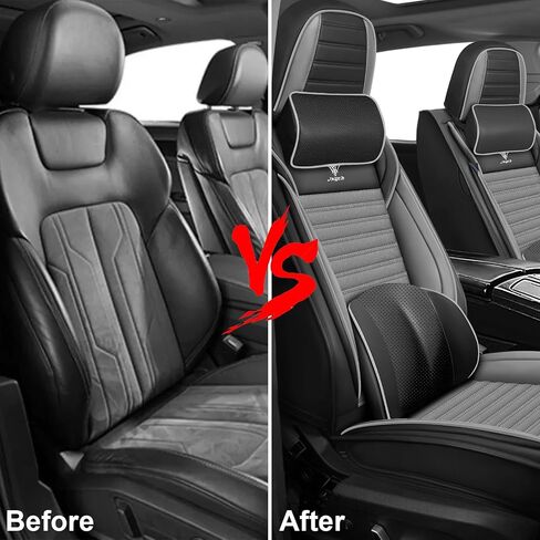 Seat Covers 5 Seats Custom Fit for Chevy Cruze 2008-2019, Standard Waterproof Car Seat Cover, Breathable and Comfortable Leather Cushion Cover, Auto Interior Accessories (Black Red) in Saudi Arabia