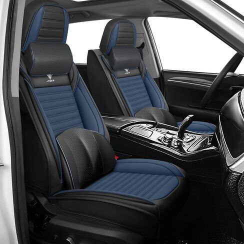 Seat Covers 5 Seats Custom Fit for Chevy Cruze 2008-2019, Standard Waterproof Car Seat Cover, Breathable and Comfortable Leather Cushion Cover, Auto Interior Accessories (Black Red) in Saudi Arabia