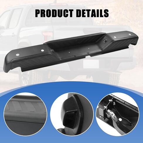 Rear Step Bumper Assembly Replacement For Nissan Frontier 2005-2021 With Park Assist Sensor Holes Black Steel Back Bumper Replace NI1103126, 850229BF1E-PFM in Saudi Arabia