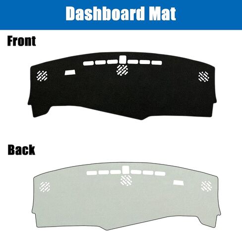 Kurtz Dashboard Cover Mat for Chevy Equinox 2025 Interior Dash Cover Mat(Not for EV) Interior Accessories Polyester Non-Slip No Glare Sunshade(Black Edge with HUD) in Saudi Arabia