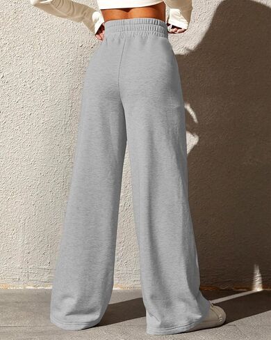 Womens Wide Leg Sweatpants High Waisted Drawstring Sweatpant Baggy Pants with Pockets Athletic Joggers in Kuwait