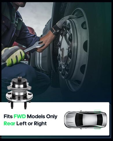 SCITOO Wheel Hub Wheel Bearing Assembly Rear 512334 fit for Ford EDGE 2007-2008 for Lincoln MKX 2007-2008 5 Lugs Wheel Hub Bearing Assemblies W/ABS 1pc Wheel Hub Bearings in Saudi Arabia