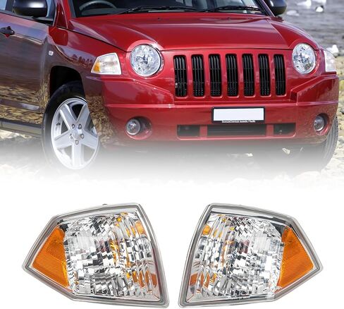 KARPAL Front Marker Signal Blinker Corner Parking Light Lamp Directional Compatible With 2007-2010 Jeep Compass CH2521144 CH2520144 Turn Pair Left + Right in Saudi Arabia