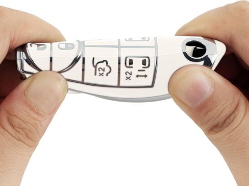 غطاء مفتاح فوب لدودج مع سلسلة مفاتيح، حافظة غطاء مفتاح سيارة ناعمة من البولي يوريثان الحراري لـ 2008-2020 دودج جراند كارافان 2008-2016 ملحقات كرايسلر تاون آند كانتري (أسود) in Kuwait