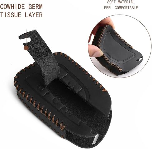 متوافق مع غطاء مفتاح كاديلاك فوب، حافظة جلدية لمفتاح السيارة مع سلسلة مفاتيح 2020-2025 CT5 CT6 XTS XT4 XT5 XT6 ATS Escalade in Kuwait