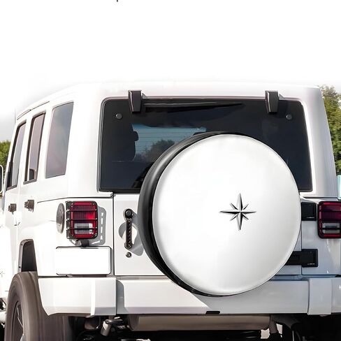 2Pcs 3D Chrome Metal Compass Octagonal Star Car Emblem, Trunk Badge Decal Sticker, Metal Vehicle Body Badge Emblem Decal, Anti-Scratch Automotive Exterior Bumper Sticker for Cars Bike Motorcycle Decor in Saudi Arabia