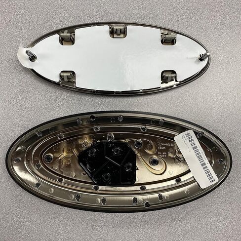 18-20 Ford F-150 Smoke Black Oval Grille & Tailgate Badges Without Front Camera in Saudi Arabia