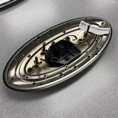 18-20 Ford F-150 Smoke Black Oval Grille & Tailgate Badges Without Front Camera in Saudi Arabia