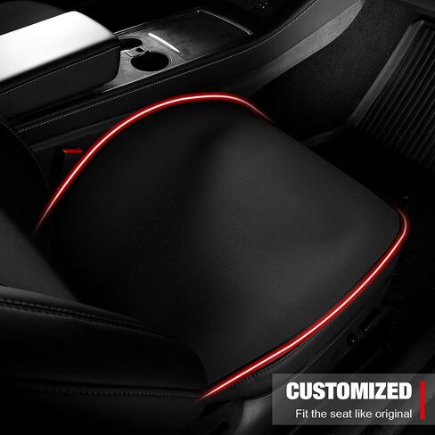 IKON MOTORSPORTS Seat Cover Cushions Compatible with 2017-2023 Tesla Model 3, Breathable Easy Clean Suede Leather Driver Seat Cushion Protector Cover (Front + Second Row, Purple, V1 Style) in Saudi Arabia
