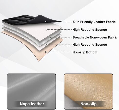 Car Seat Covers Fit for Honda Accord 1999-2025 Flanks All Wrapped and Side Airbag Compatibility of Premium Nappa Leather(Full Set, Black Gray) in Saudi Arabia