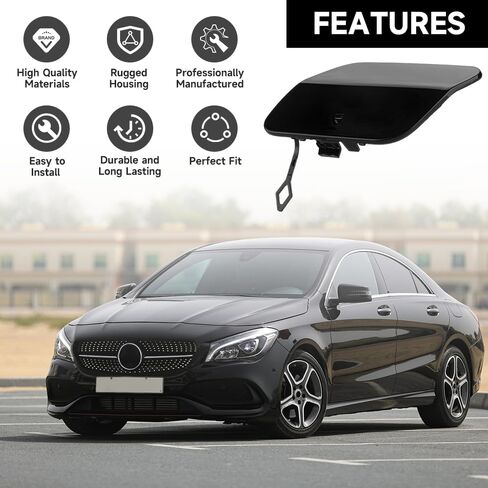 Rear Bumper Tow Hook Cover Cap for Mercedes Benz C-Class W205 2015-2020 | Durable and Sturdy | A2058850224 | Rear Tow Hook Eye Hole Cover Cap in Saudi Arabia