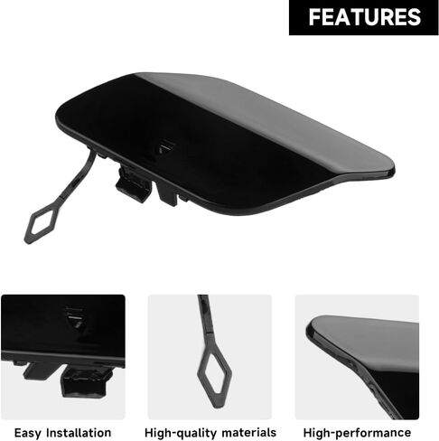 Rear Bumper Tow Hook Cover Cap for Mercedes Benz C-Class W205 2015-2020 | Durable and Sturdy | A2058850224 | Rear Tow Hook Eye Hole Cover Cap in Saudi Arabia