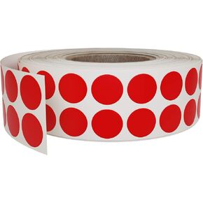 Royal Green Dot Stickers Roll (11/16 inch) Inventory Labels 17mm in Green - 1220 Pack in Saudi Arabia