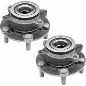 Front Wheel Bearing Hubs Assembly Compatible with 2008-2013 Nissan Rogue, 2014-2015 Rogue Select, 2007-2012 Sentra, 5 Lugs w/ABS, Pair Hubs, Replaces 513298 in Saudi Arabia
