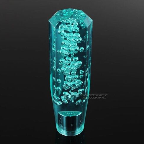 W-POWER JDM Universal VIP Shift Knob Stick Diamond Crystal Transparent Bubble Throw Gear Shifter 150mm (Octagon - Black) in Saudi Arabia