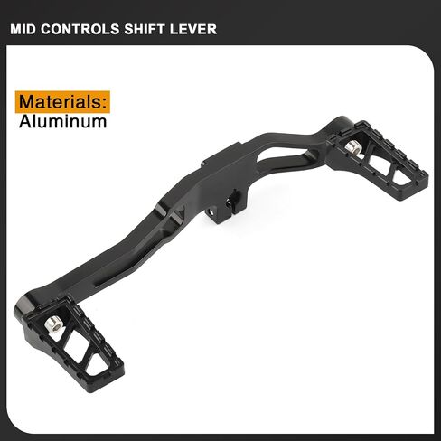 Mid Controls Shift Lever Heel Toe Shifter Pegs for Harley 1991-2017 Dyna FXD Fat Bob Low Rider Street Bob Wide Glide Super Glide with Mid-Control (Black riot) in Saudi Arabia