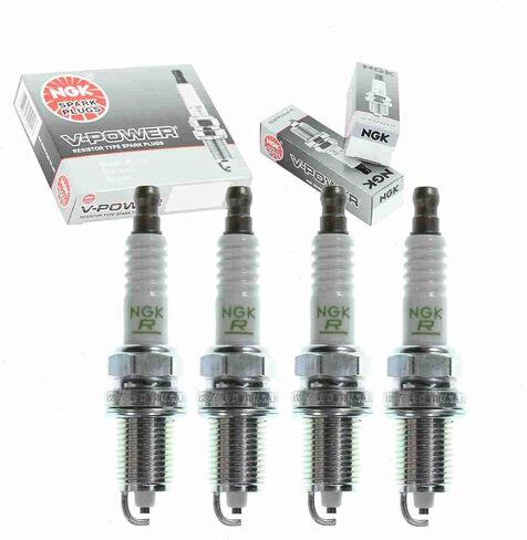 4 pc NGK V-Power Spark Plugs compatible with Mazda Protege 1.6L L4 1999-2003 in Saudi Arabia